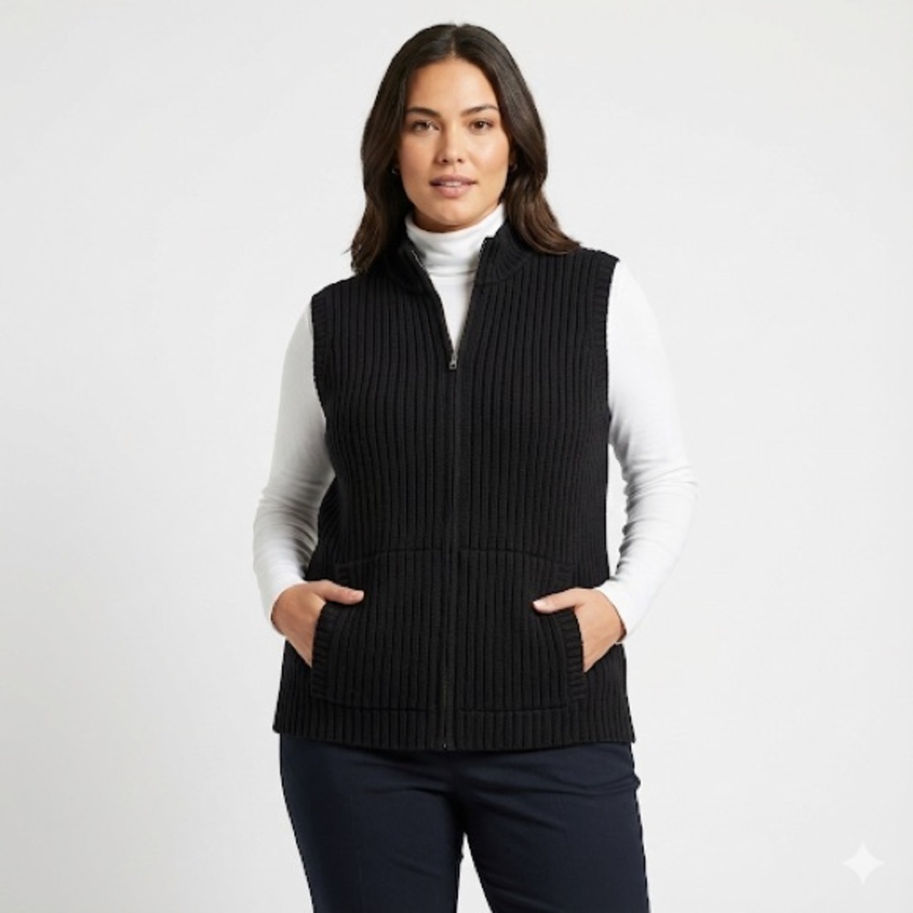 Lauren Ralph Lauren Dark Ribbed Knit